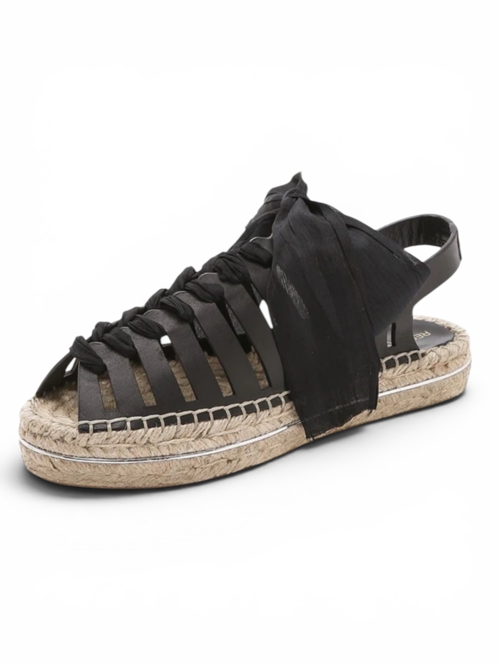 REBECCA MINKOFF GEMMA LEATHER LACE UP GLADIATOR CAGE ESPADRILLE SANDALS